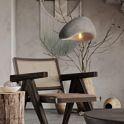 Lámpara colgante LED moderna en blanco/gris HDP