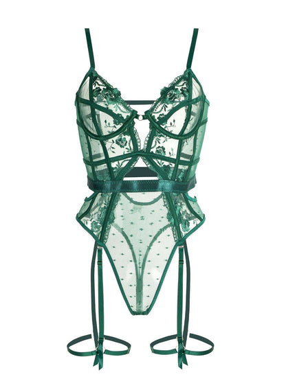 Body Encaje Verde