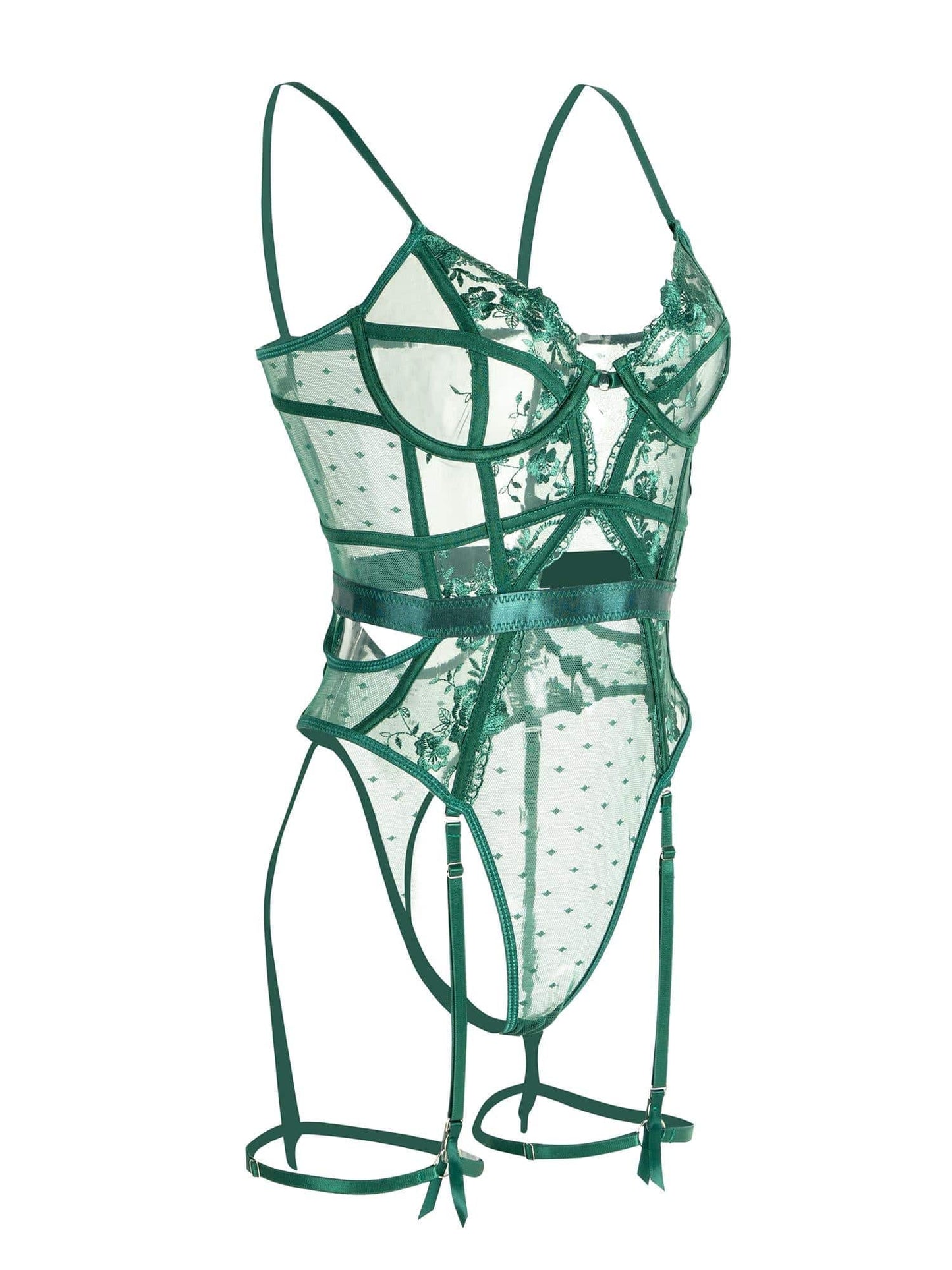 Body Encaje Verde