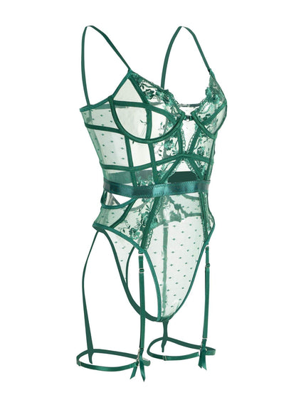 Body Encaje Verde