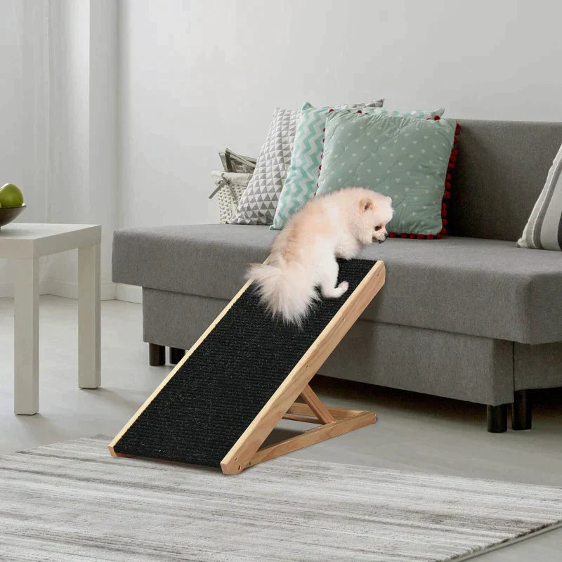 Rampa Mascotas Ajustable Madera