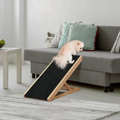 Rampa Mascotas Ajustable Madera