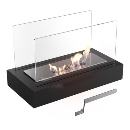 Chimenea Mesa Cristal Entrada