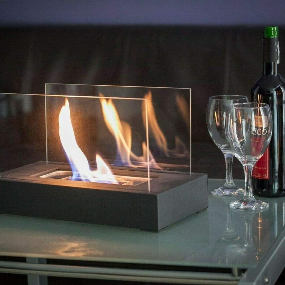 Chimenea Mesa Cristal Entrada
