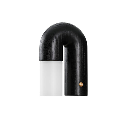 Lámpara de pared de madera con difusor mate – Luz suave con esencia natural