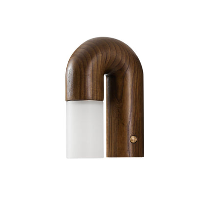 Lámpara de pared de madera con difusor mate – Luz suave con esencia natural