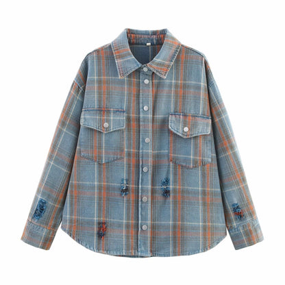 Camisa de Franela Oversize a Cuadros