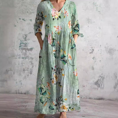 Vestido V Floral Mujer