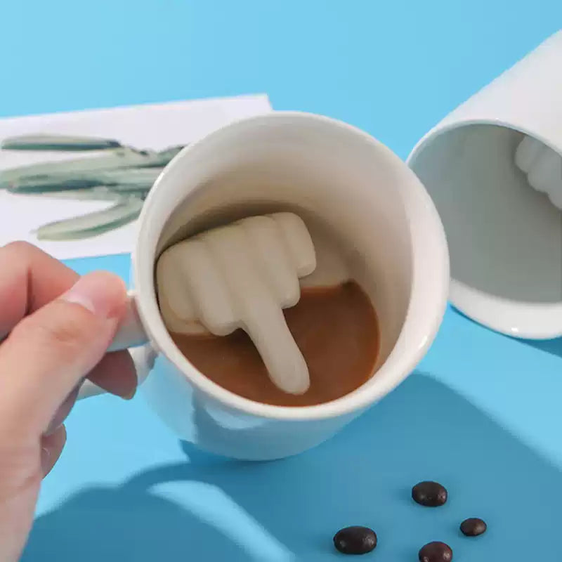 Taza Cerámica Divertida Blanca