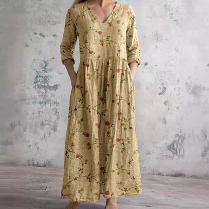 Vestido V Floral Mujer