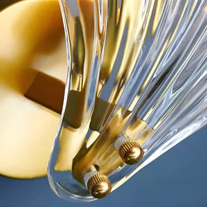 Aplique Pared Vidrio Concha