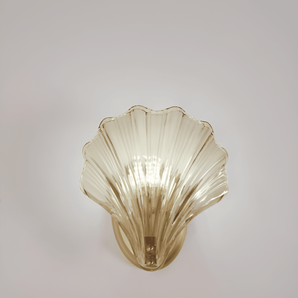 Aplique Pared Vidrio Concha