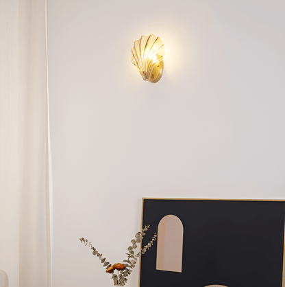 Aplique Pared Vidrio Concha