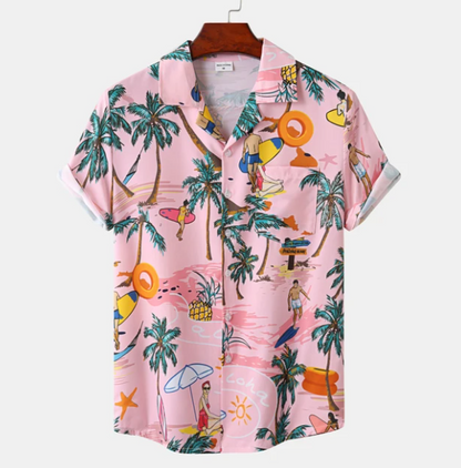 Camisa Flores Hombre Milano