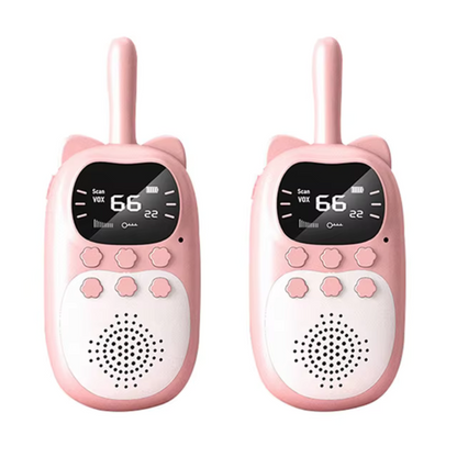 Walkie Talkies Digitales para Niños con Pantalla LCD