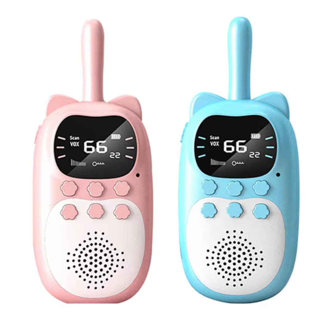 Walkie Talkies Digitales para Niños con Pantalla LCD