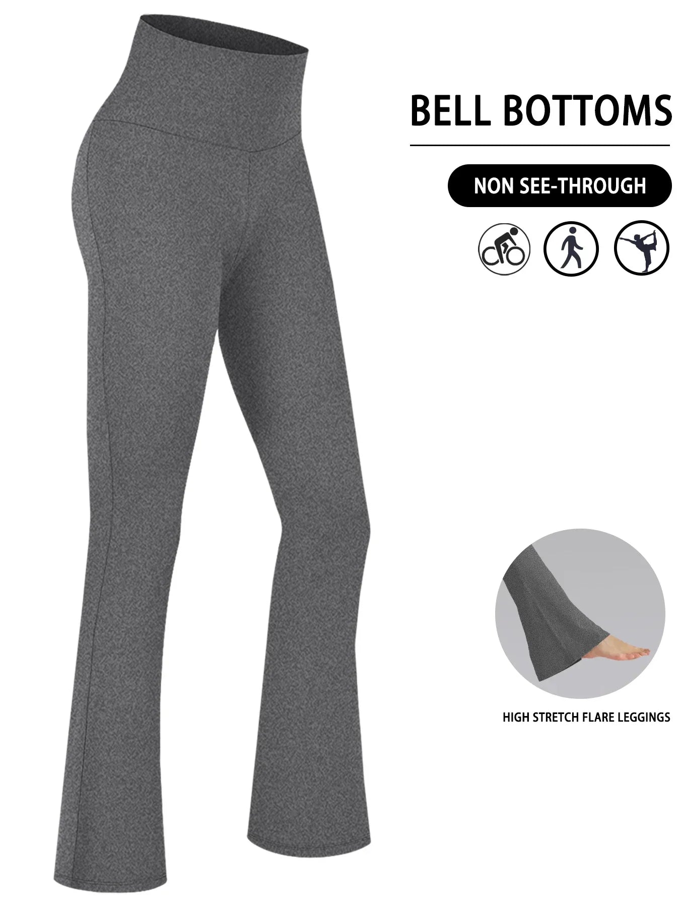 Leggings Mujer Flare Alta