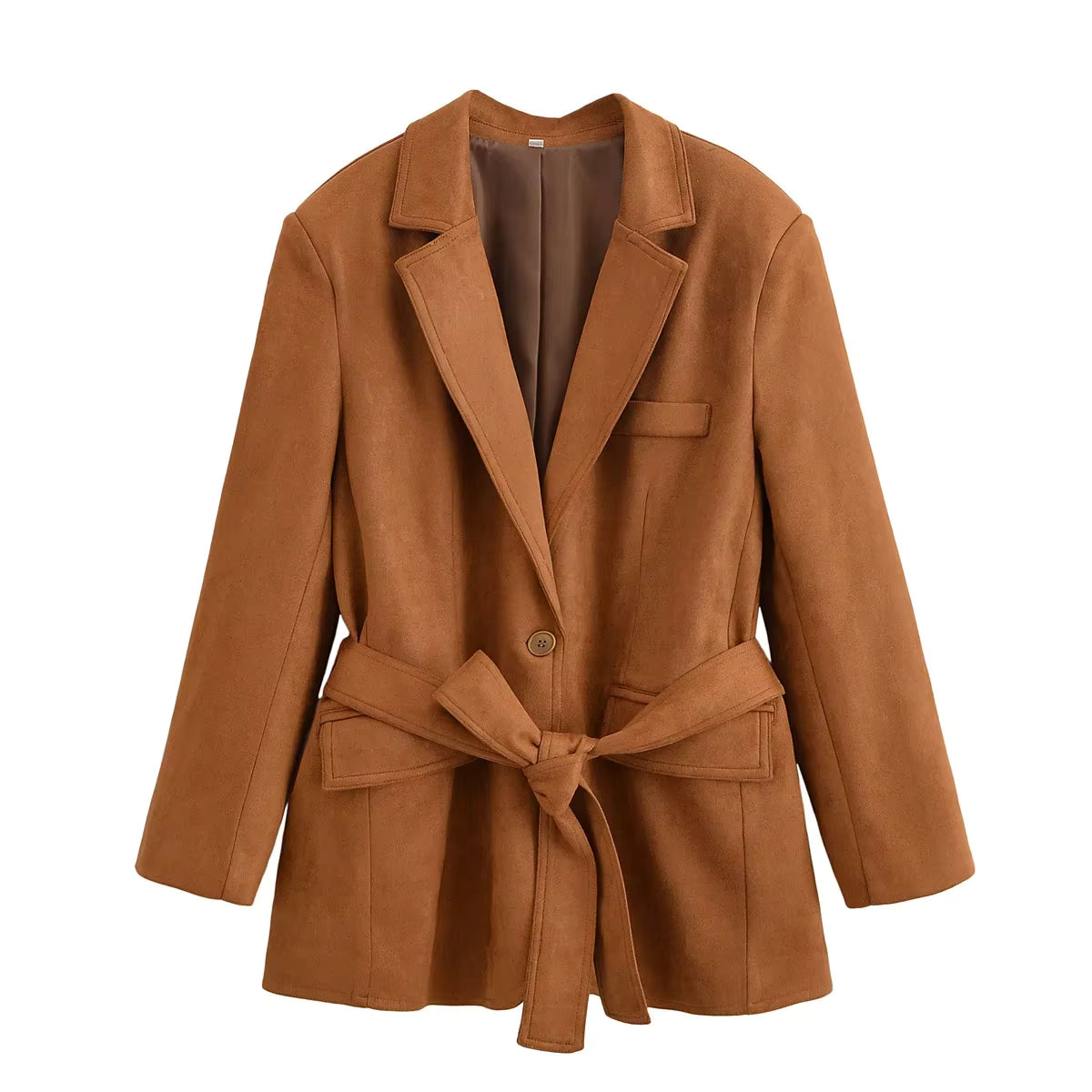 Blazer de Ante con Cinturón