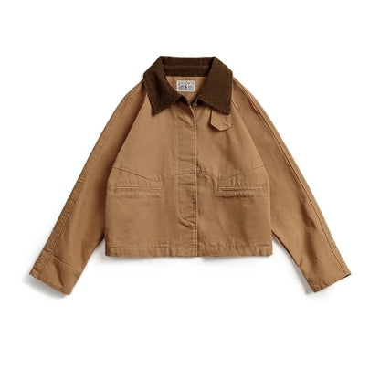 Chaqueta Mujer Canvas Retro Kaki