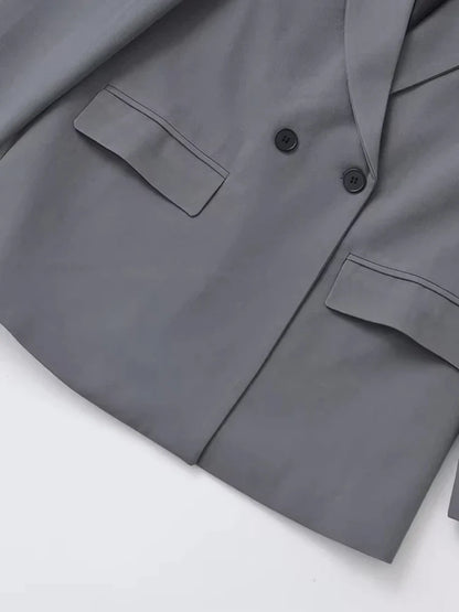 Blazer Mujer Doble Botón