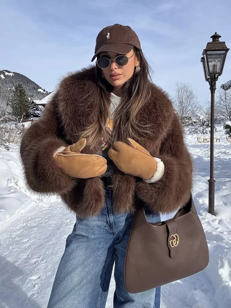 Chaqueta Mujer de Pelo Sintético