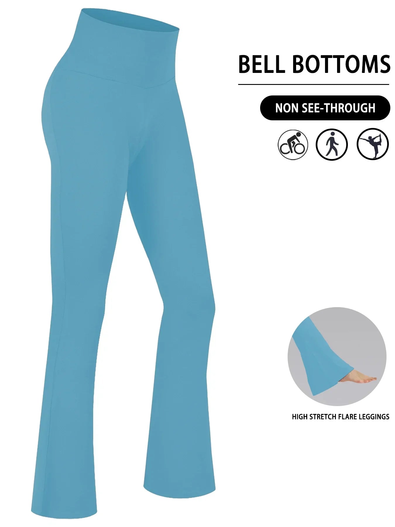 Leggings Mujer Flare Alta