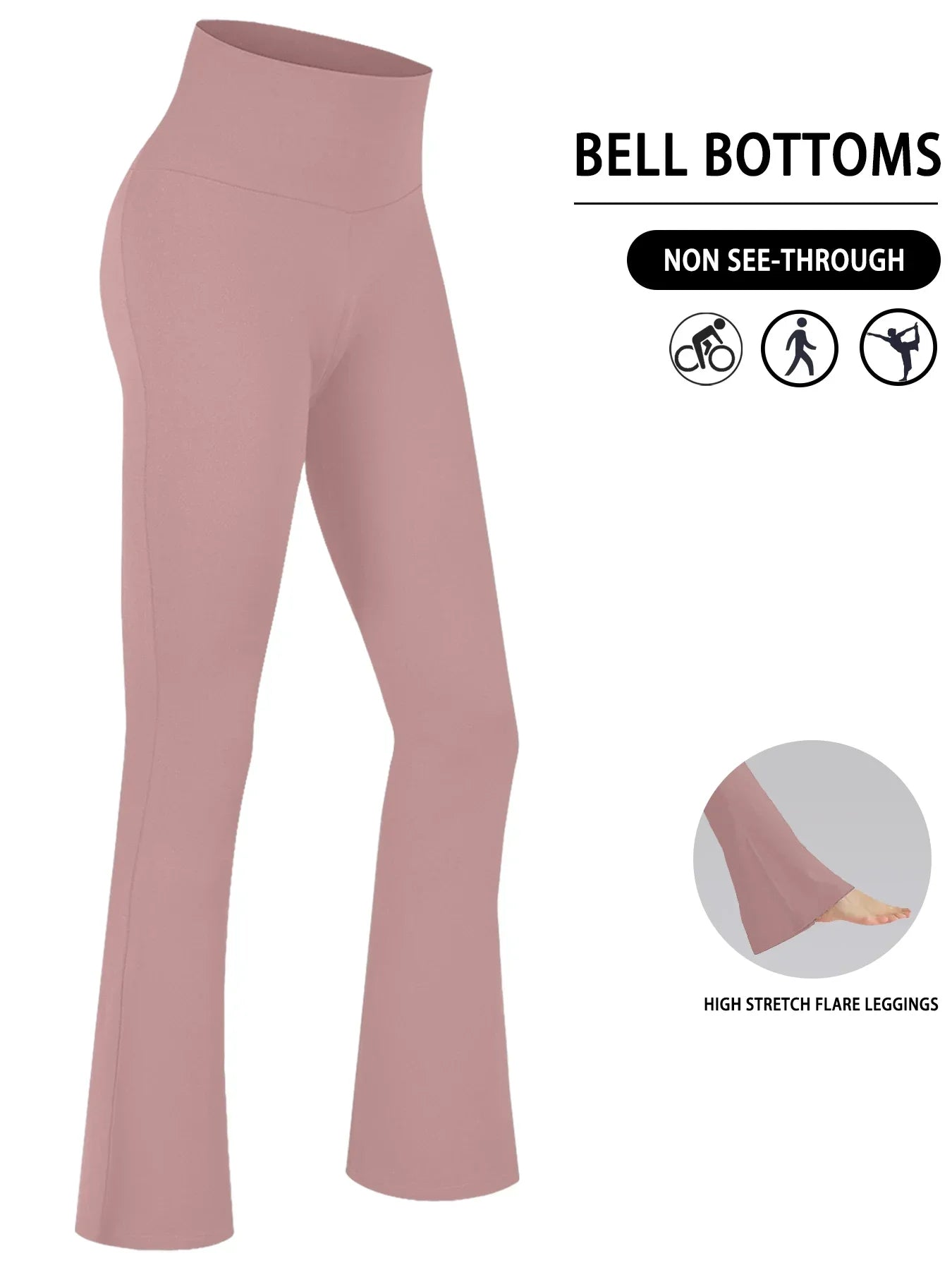 Leggings Mujer Flare Alta