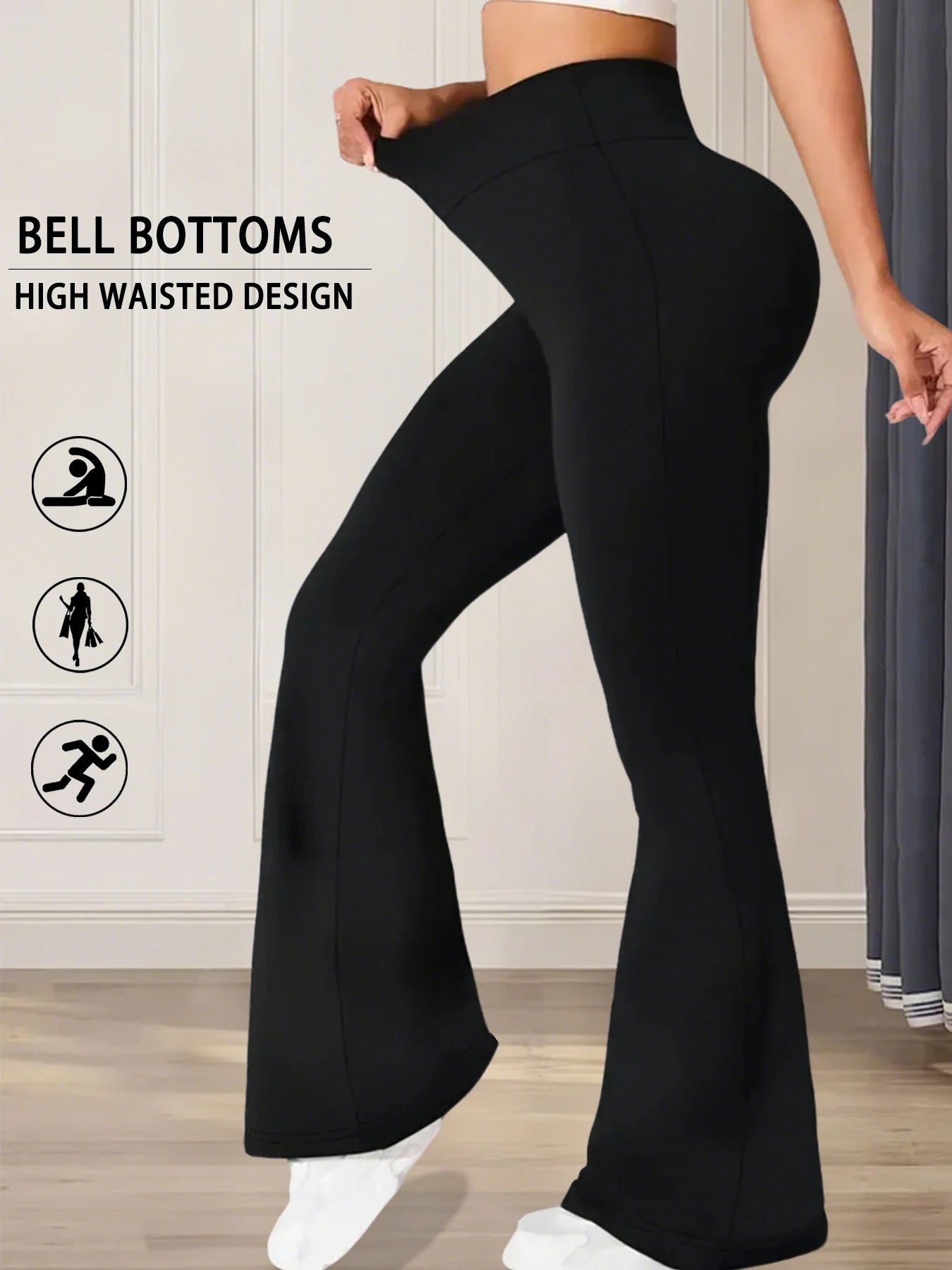 Leggings Mujer Flare Alta