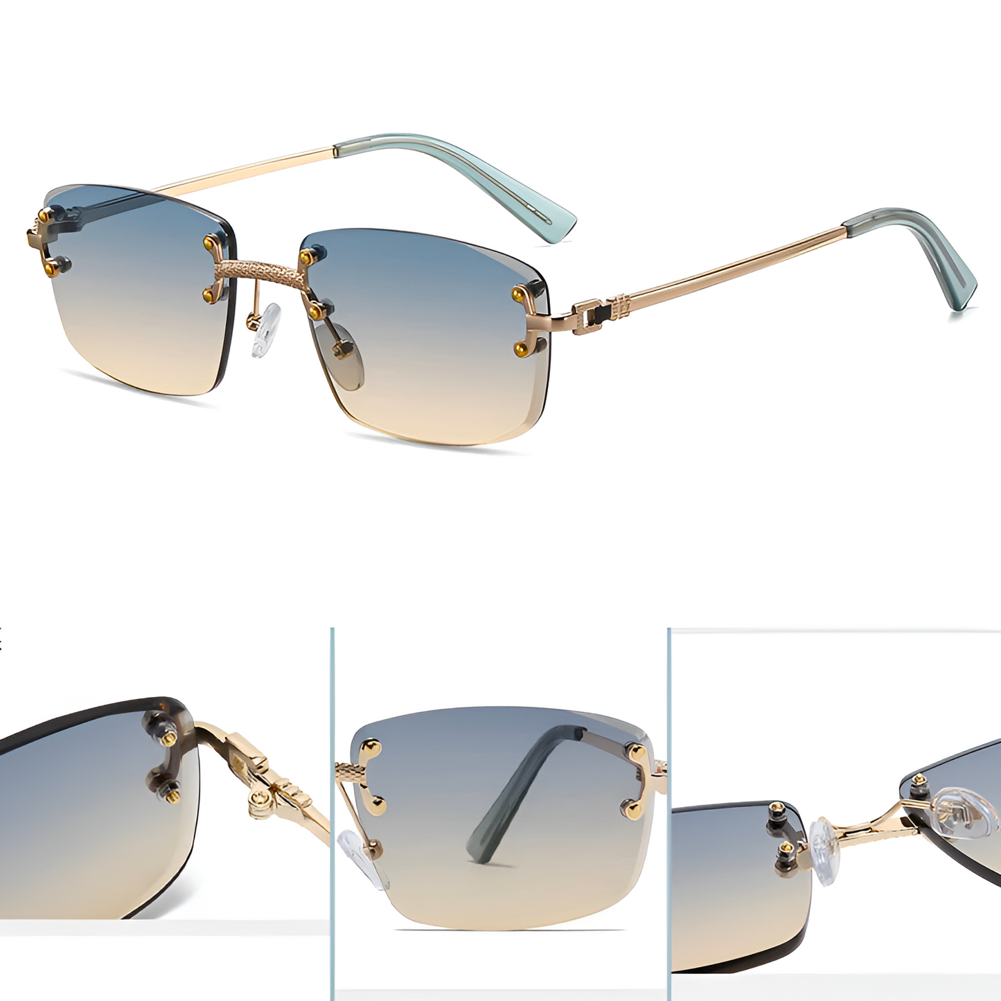 Gafas Aviador Dorado
