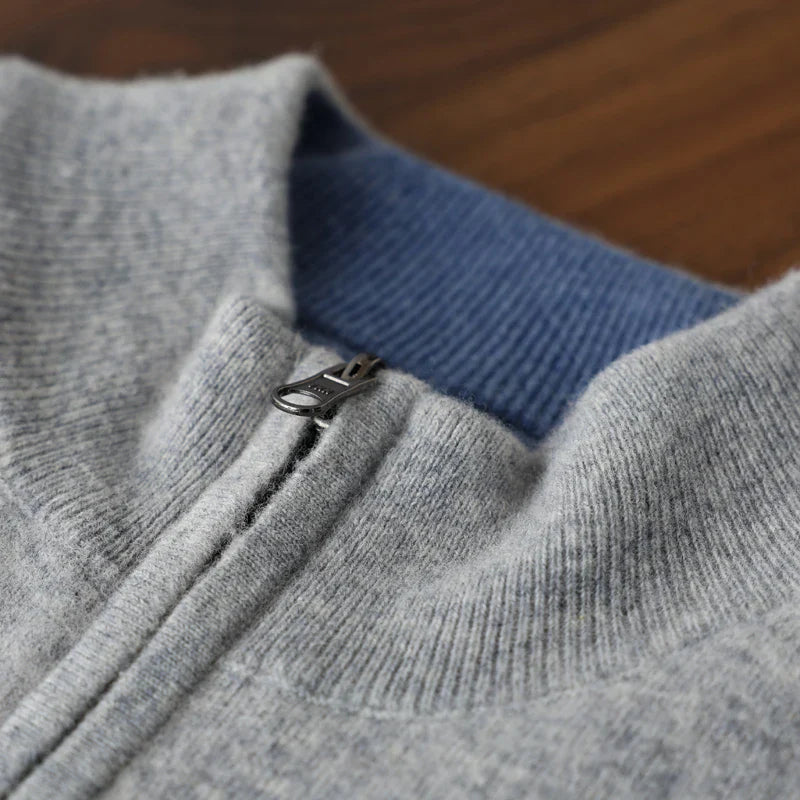 Chaqueta de Cachemira con Cremallera Lurean Hombre