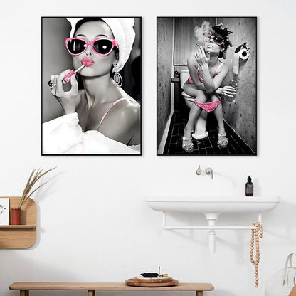 Lienzo Decorativo Baño