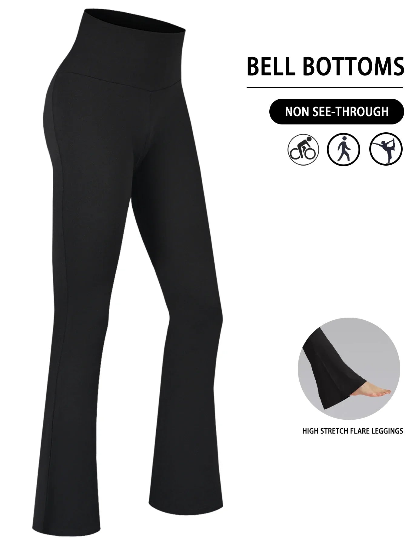 Leggings Mujer Flare Alta
