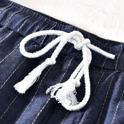 Bermudas Hombre Lino Algodón