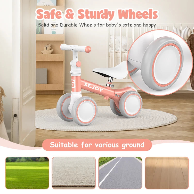 Bicicleta Equilibrio Bebé 4Ruedas