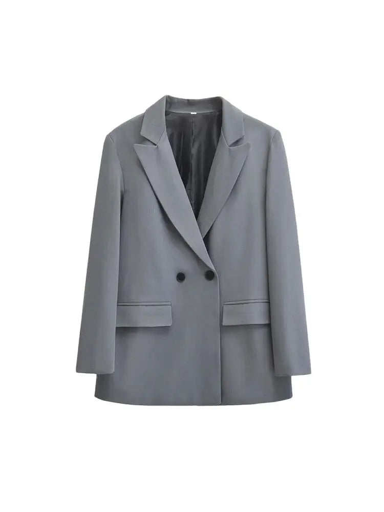 Blazer Mujer Doble Botón
