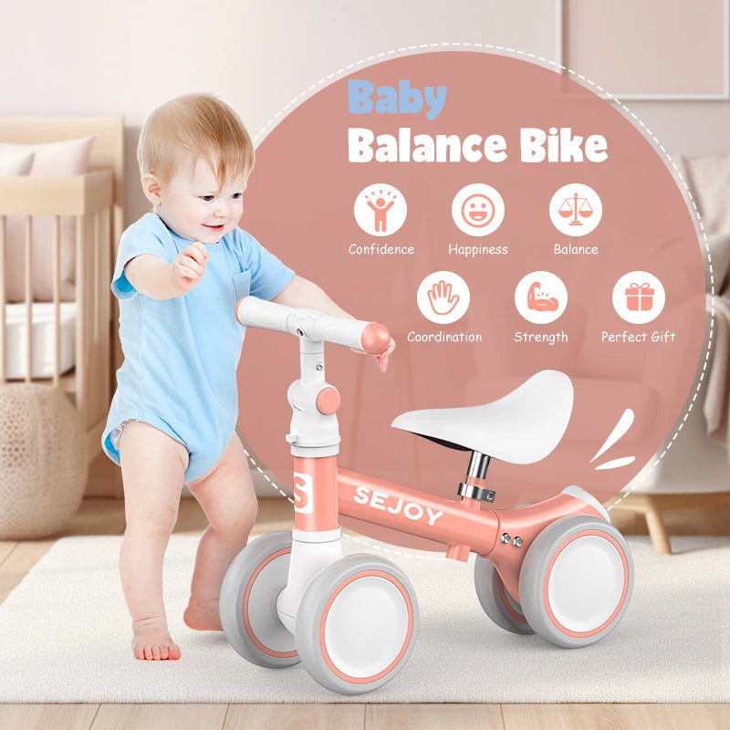 Bicicleta Equilibrio Bebé 4Ruedas
