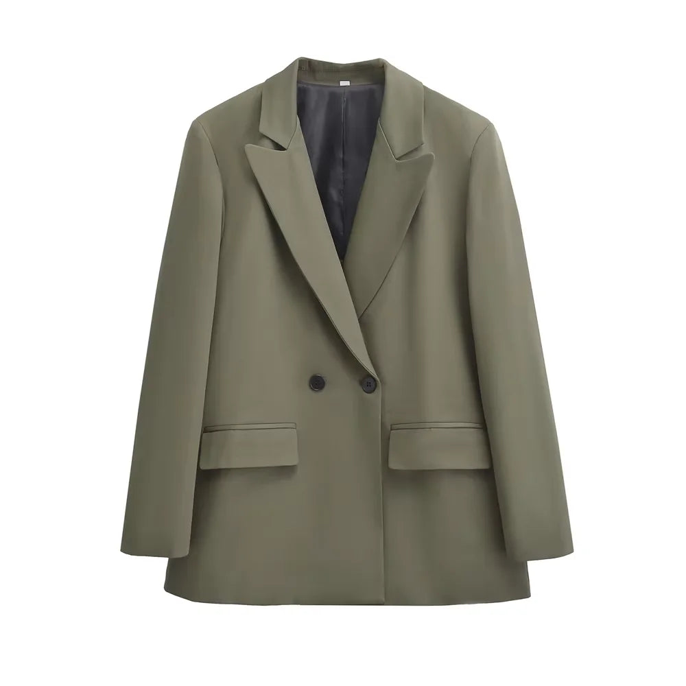 Blazer Mujer Doble Botón