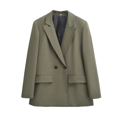 Blazer Mujer Doble Botón