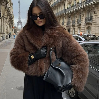 Chaqueta Mujer de Pelo Sintético