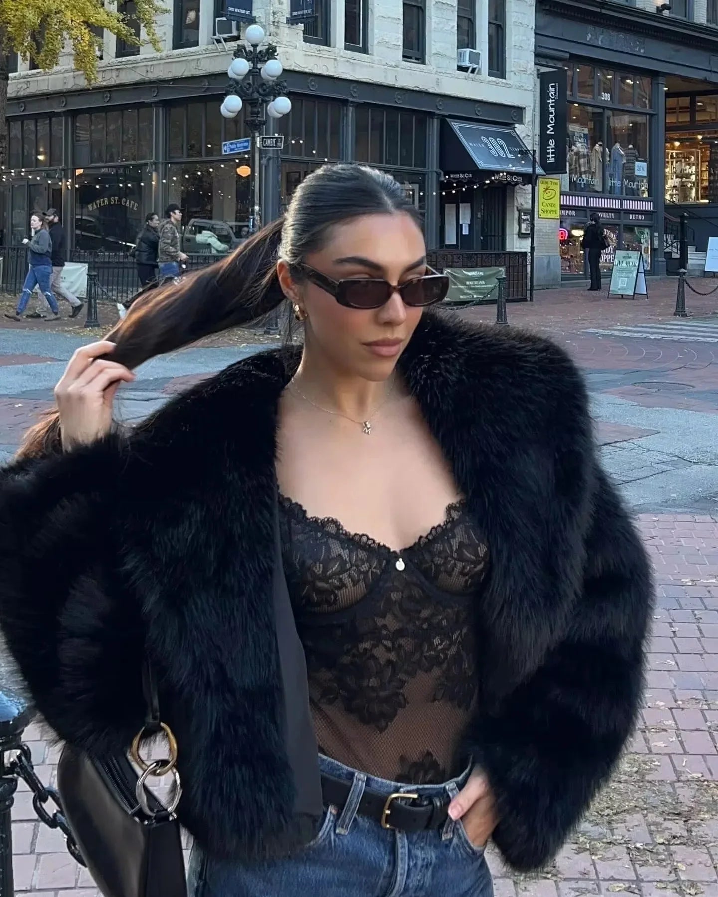 Chaqueta Mujer de Pelo Sintético