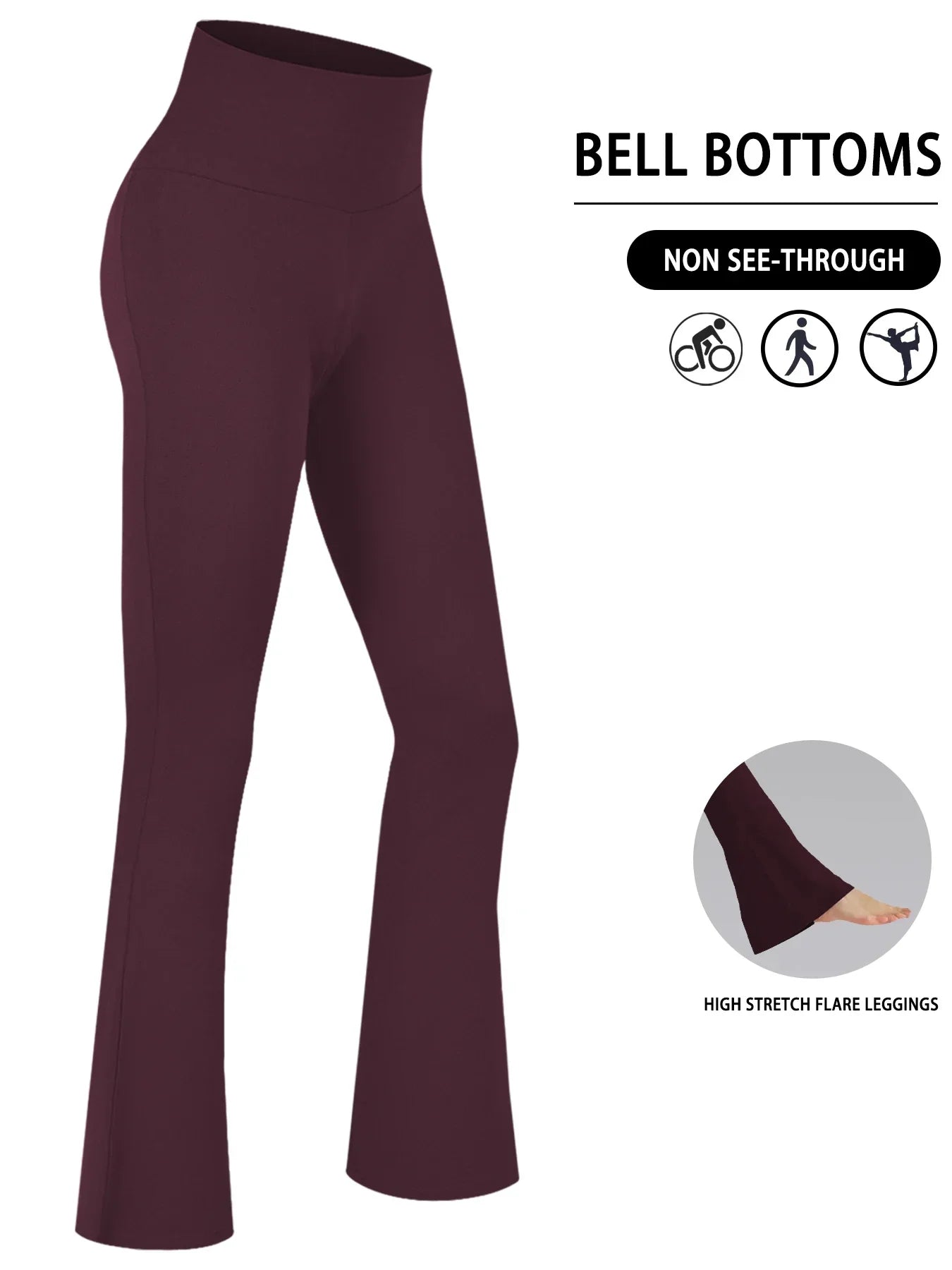 Leggings Mujer Flare Alta