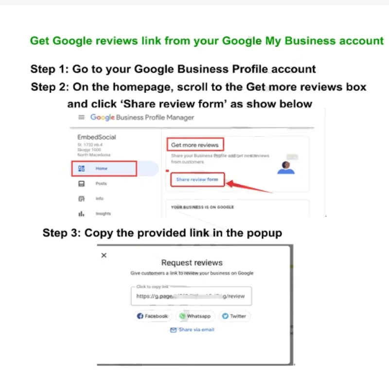 Tarjeta NFC Reseñas Google