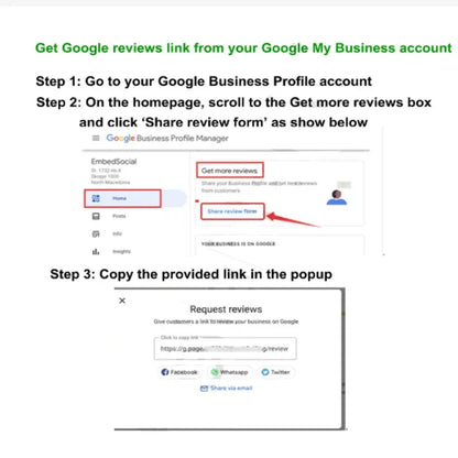 Tarjeta NFC Reseñas Google