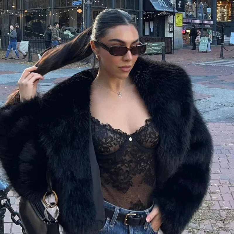 Chaqueta Mujer de Pelo Sintético