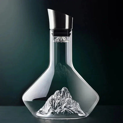 Decantador de Vino de Cristal sin Plomo 1500 ml con Diseño Iceberg
