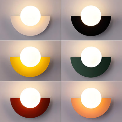 EverestLuxe – Lámpara de pared semicircular con diseño nórdico