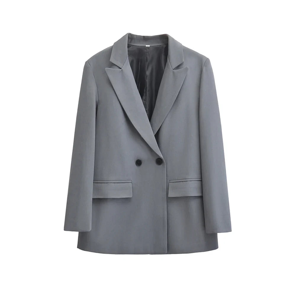 Blazer Mujer Doble Botón