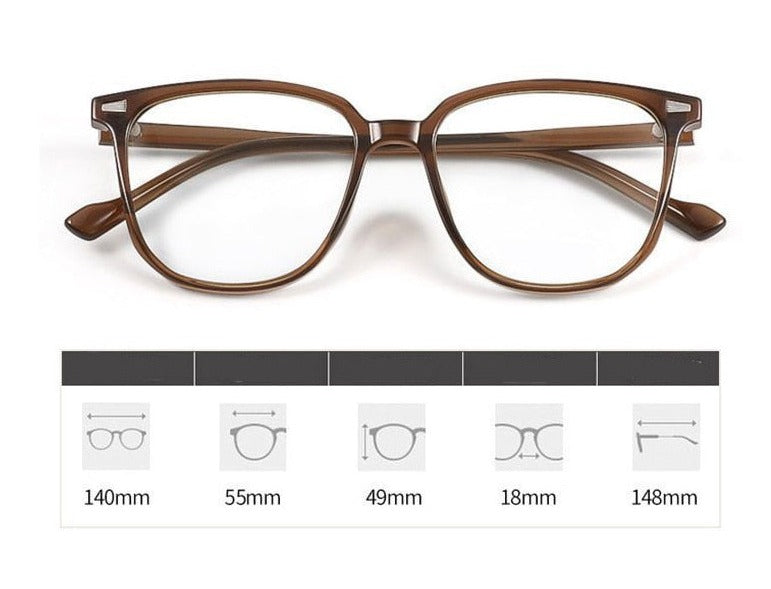 Gafas graduadas para miopía con filtro de luz azul – diseño ligero y cómodo para uso diario