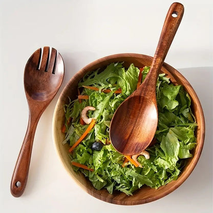 Servidores Ensalada Madera