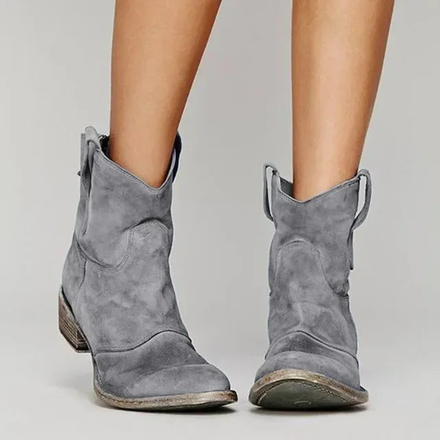Botines Cowboy Bordados Vintage